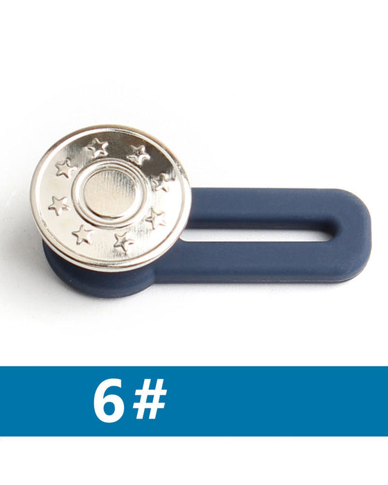 Fjäderbelastad Metallknapp För Midjeförlängning Till Jeans