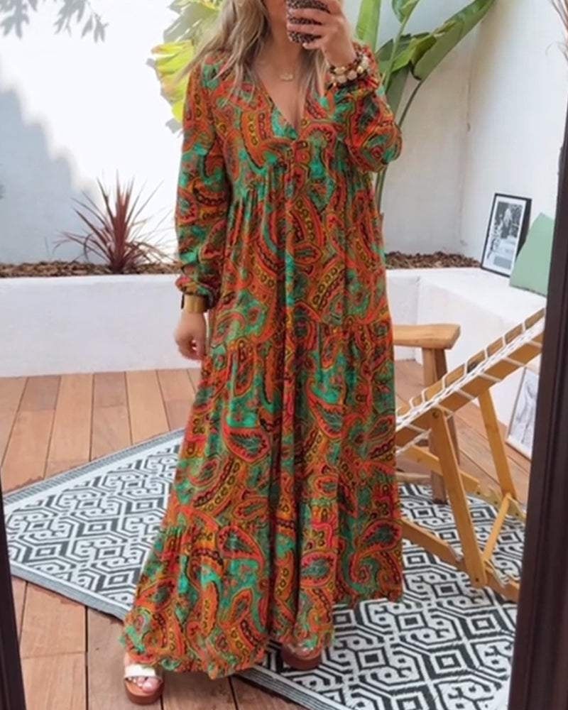 Klänning Bohemisk Stil Lång