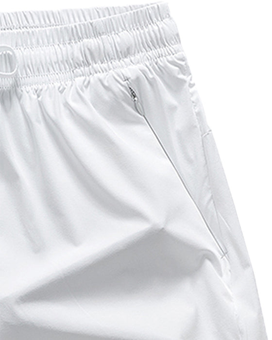 Shorts Män Elastisk Midja Ficka Snabbtorkande Is-Silke Sport