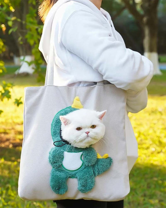 Väska Söt Figur Husdjursbärare Canvas Tote