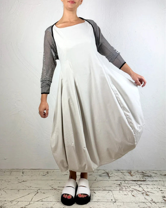 Enfärgad ärmlös avslappnad klänning