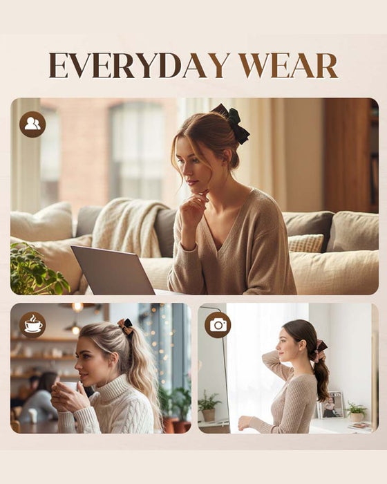 Hårsnodd Elegant Elastisk Rosett