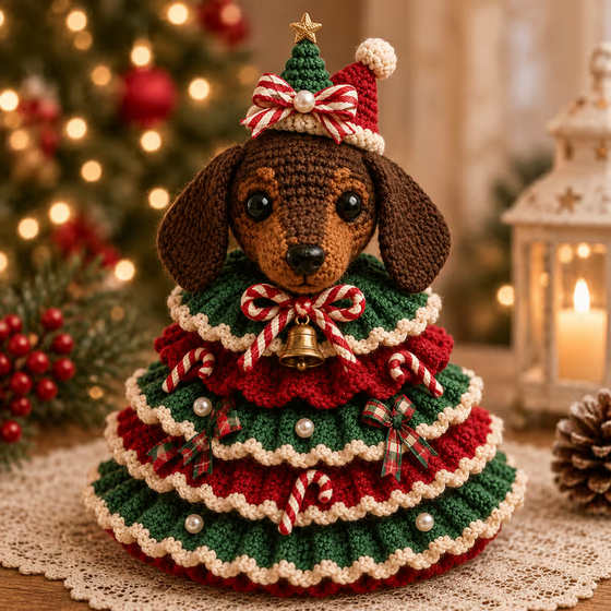 🎄 Virka Djur Julträd DIY Kit