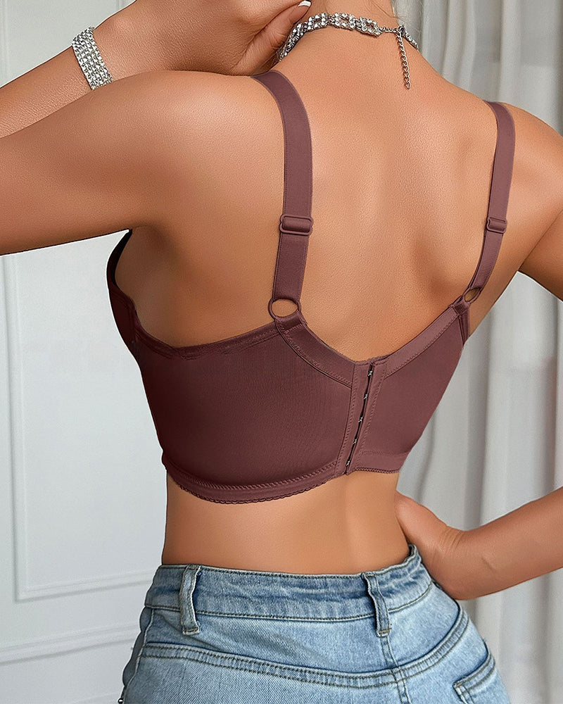 Bh Broderad Tunn Kupa Plusstorlek