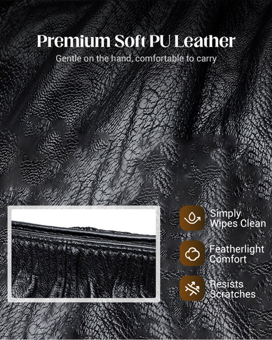 Handväska Casual Vikt Hink Mjuk Läder