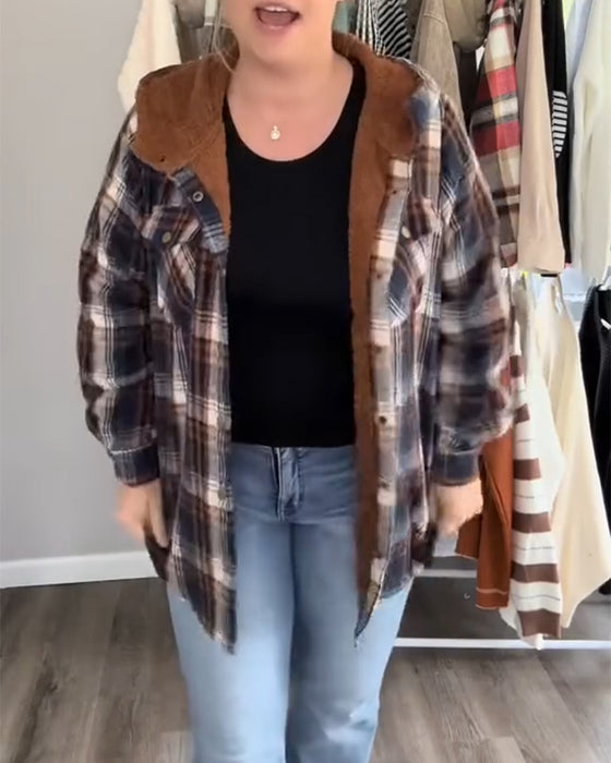 Rutig Huva Ylletröja