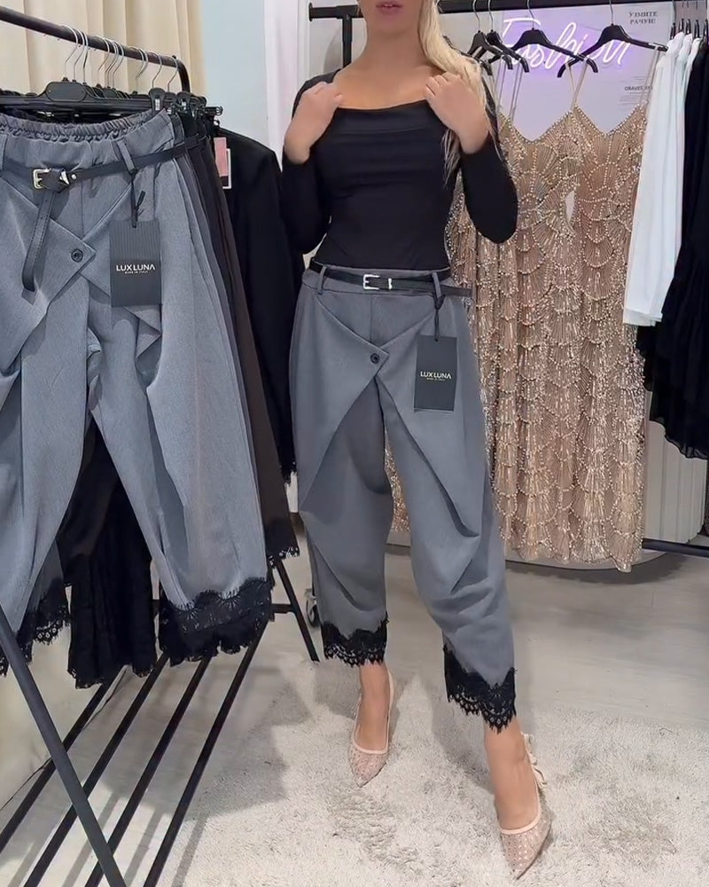 Byxor Modig Spets Sömnad Harem