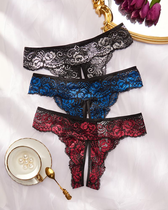 Damers Mjuk Bekväm Andningsbar Spets Trosa För Alla Årstider