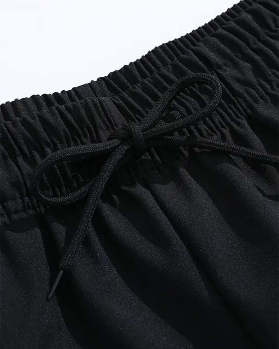Shorts Dubbel Vit Rand Knälång Casual