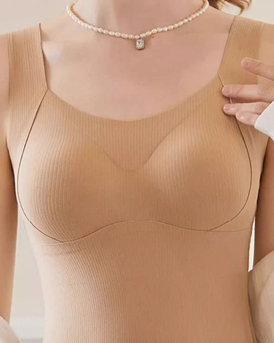 Bra Kvinnors Termiska Tank Toppar Med Inbyggd