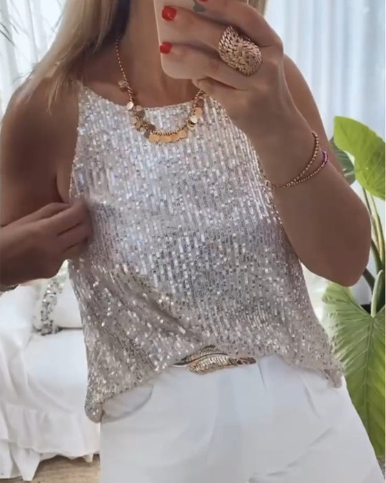 Casual camis fram och bak vändbar