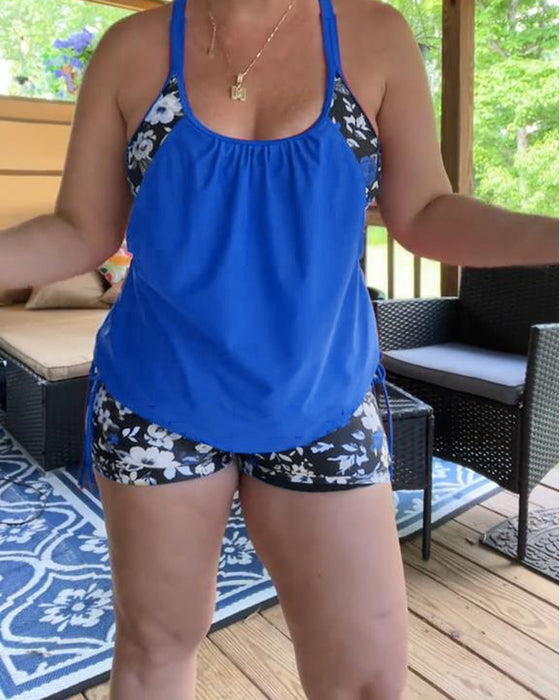 Badkläder Tryckt Hängslen Boxer