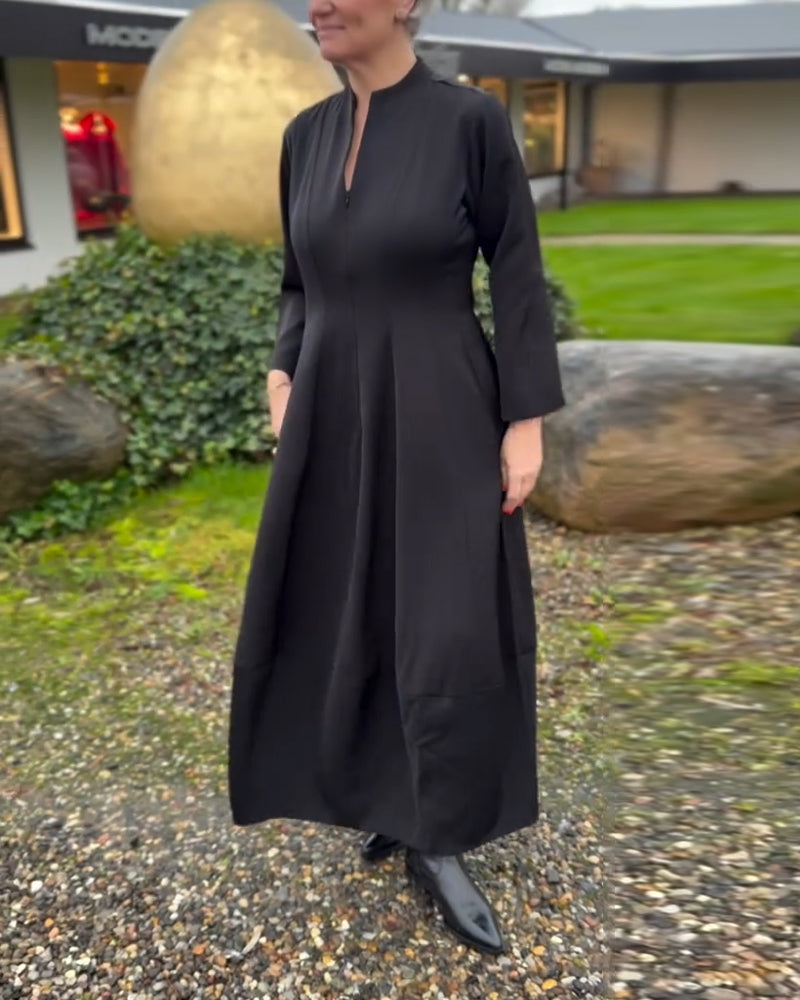 Elegant Och Stilig V-Ringning Klänning