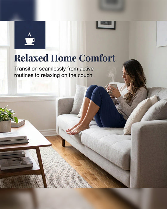 Enfärgade avskurna loungebyxor med fickor