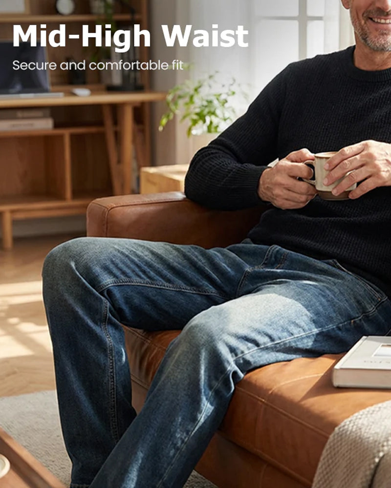 Byxor Herr Mid-Hög Midja Vintage