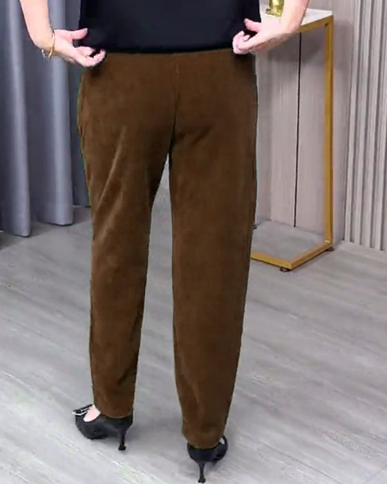 Enfärgade Stretchiga Skinnybyxor