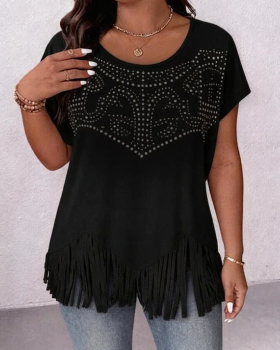 T-Shirt Tassel Design Detalj