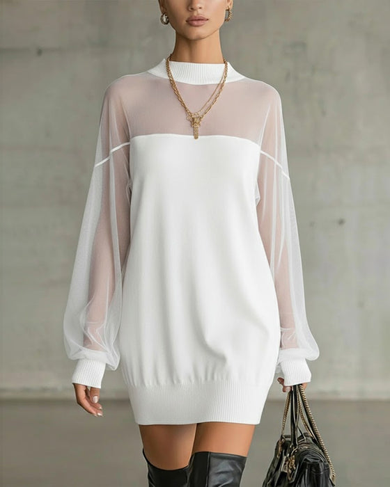 Klänning Lyktärm Enfärgad Lapptäcks