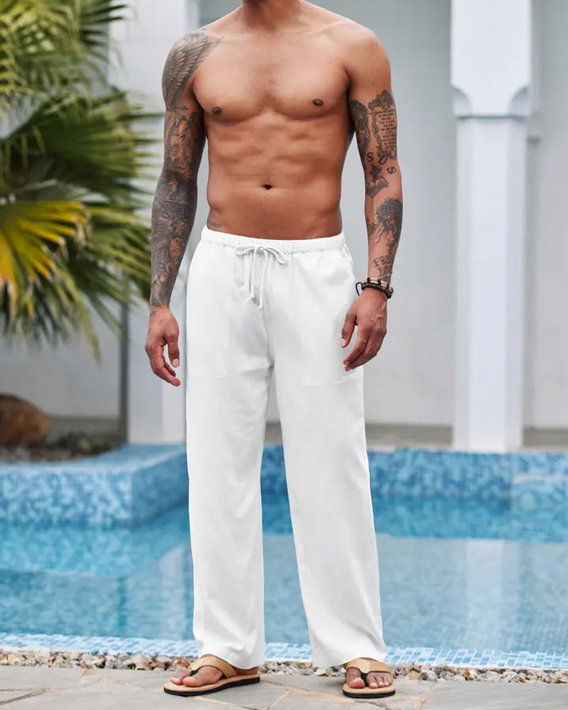 Byxor Dragsko I Midjan Raka Ben Avslappnad