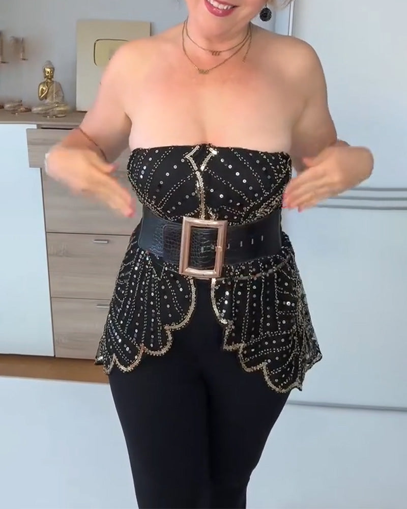 Sjal Vintage Spets med Pärlor