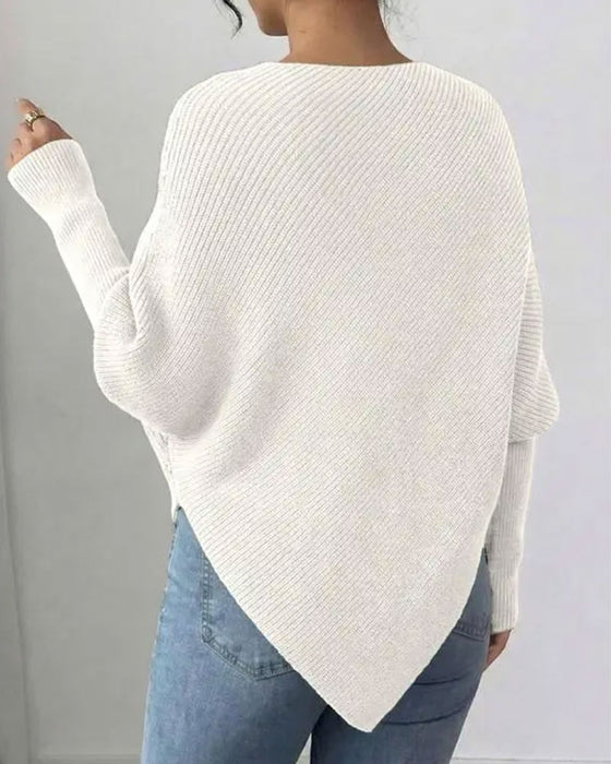 Pullover Stilig Blommig Oregelbunden