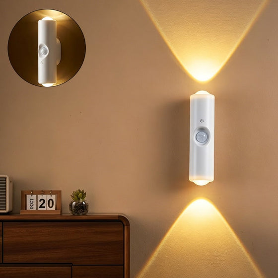 Dubbelhuvud Kattöga Sensor Vägglampa