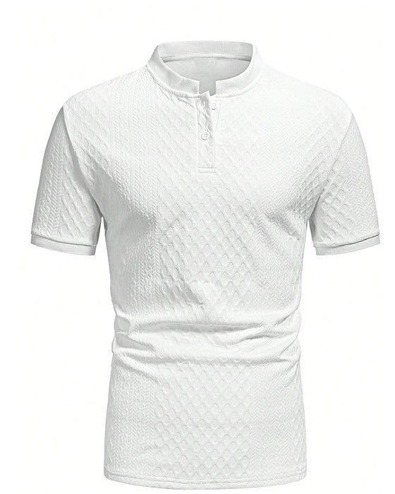 T-Tröja Herr Jacquard Ståkrage