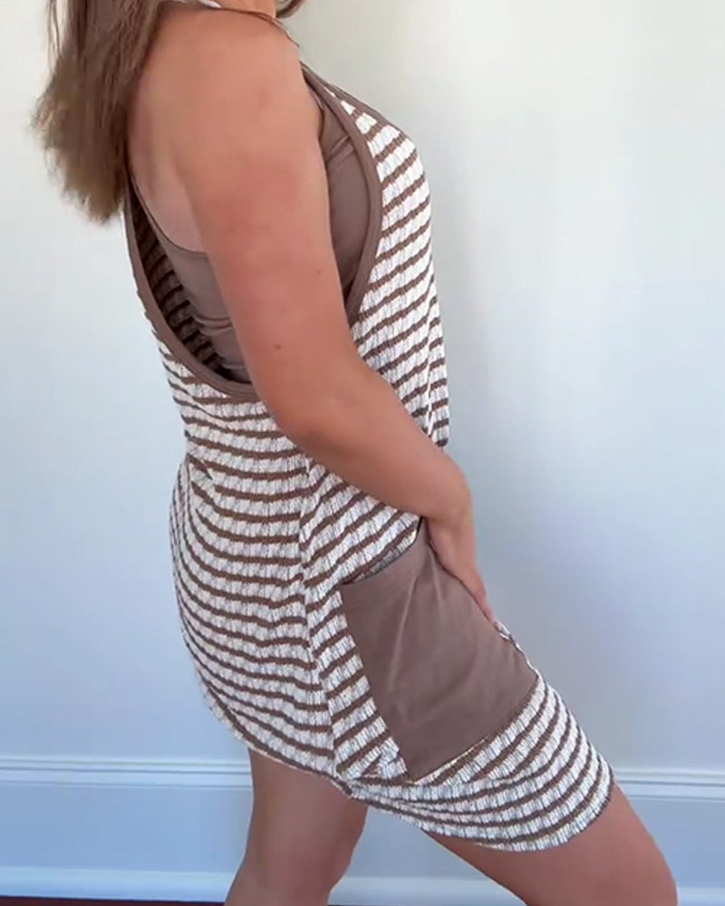 Klänning Damer Tennis Atletisk Klänning Mini Romper