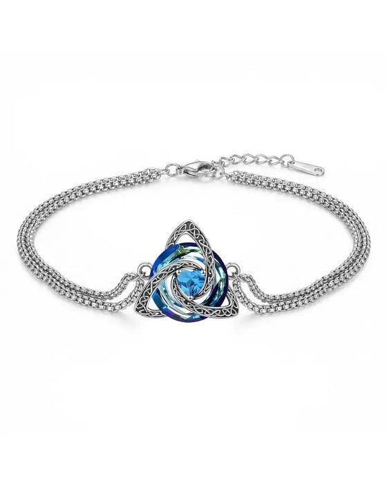 Armband Födelsesten Treenighetsknut