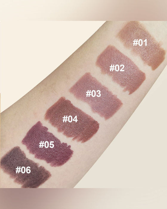 Sammet Matt Silkeslen Textur Hög Pigment Läppstift