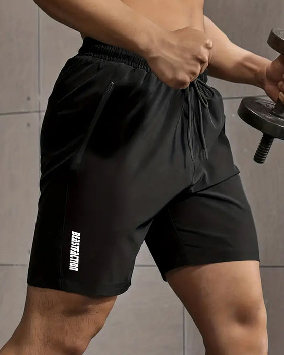 Herr Shorts Snabbtorkande Dragkedjeficka Athletic