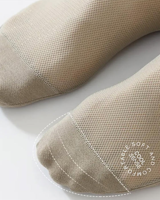 Ultratunna Linersockor Halkfria I Kammad Bomull, Osynliga Strumpor