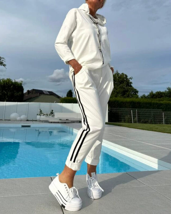 Kausal Tvådeltset Med Dammars Kapuzenhoodie Och Byxor