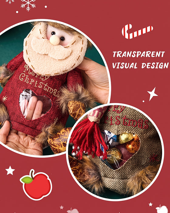 🎉 Sista Dagen Kampanj 50% Rabatt 🎉 Julpresentpåsar Med Blixtlåsdesign