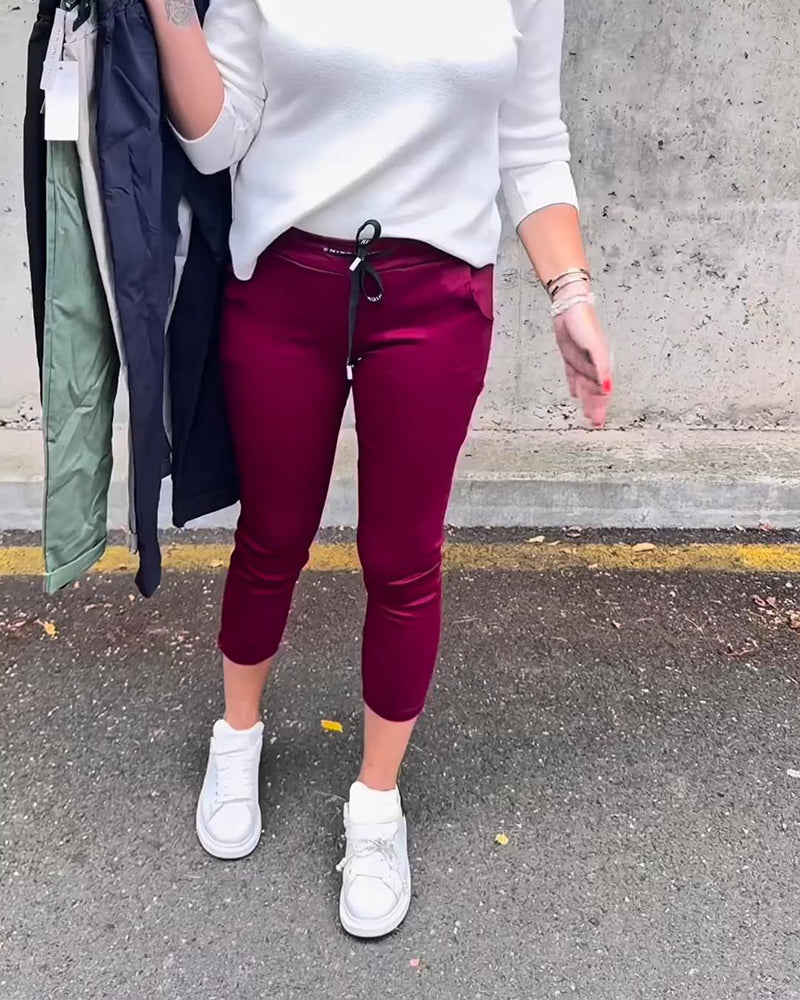 Byxor Elastisk Dragsnodd Penna