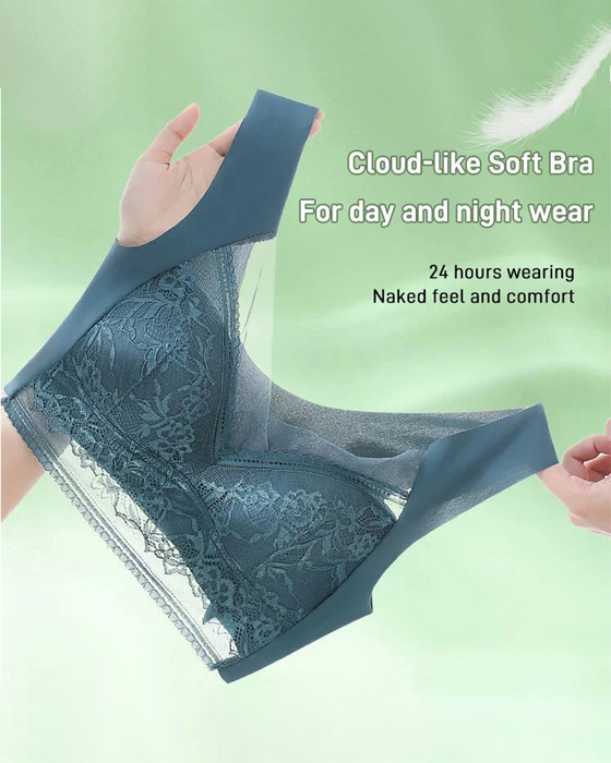 👙 Super Bekväm Och Mjuk Damspetsbehå Utan Stålring