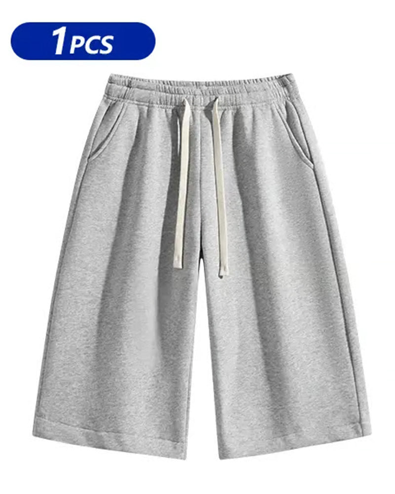 Herrshorts Enfärgade Med Snöreläsning