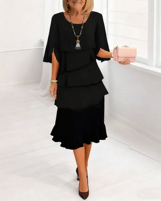 Klänning Stilfull Rund Hals Nivå