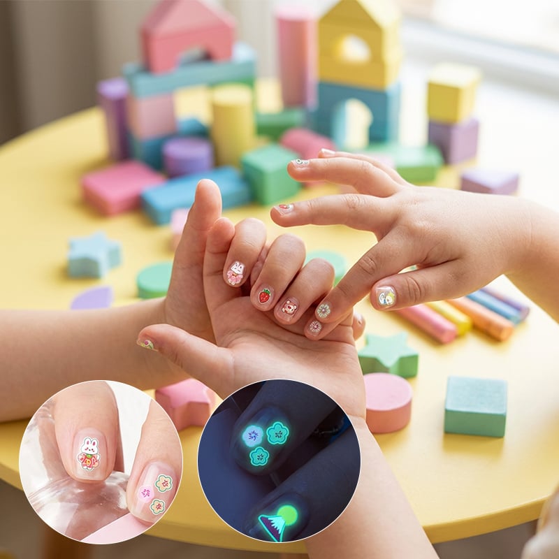 Självlysande Nagelklistermärken För Barn