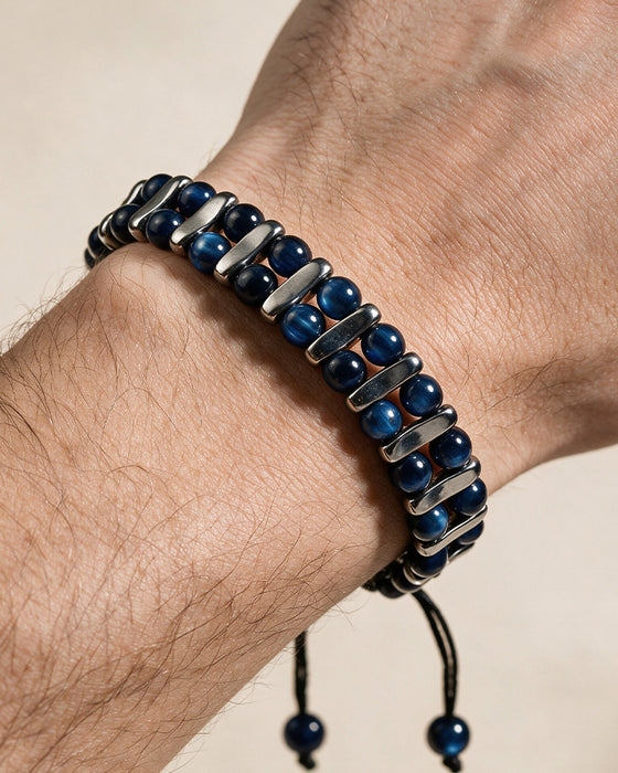 Naturlig Tigeröga Sten Armband