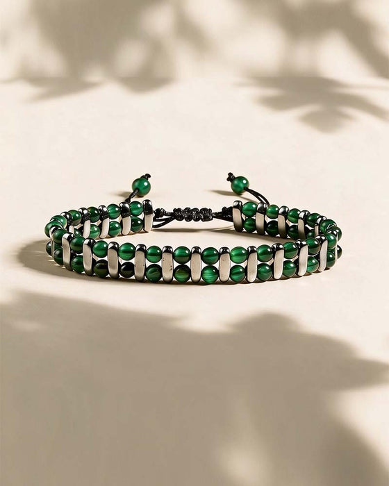 Naturlig Tigeröga Sten Armband