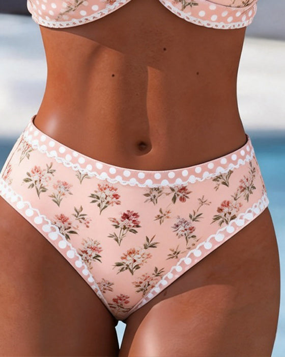Bikini Trendig Blommig Tryck
