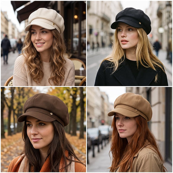 Brittisk Stil Newsboy-Keps