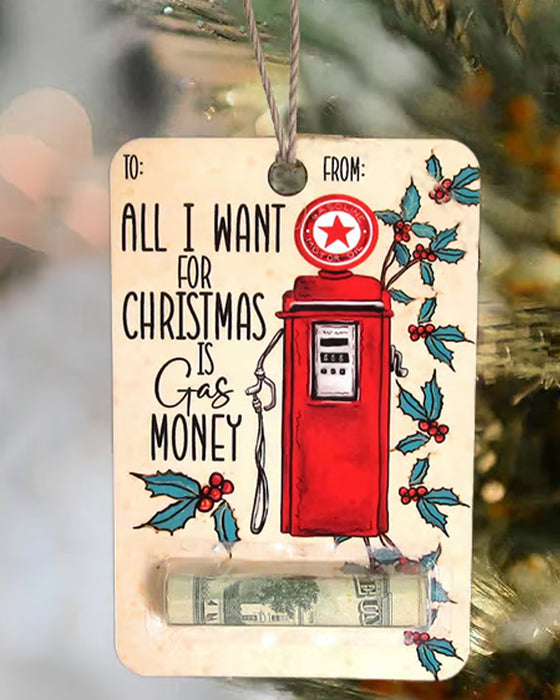 🎅💸 Handgjorda Trä Pengahållare Present