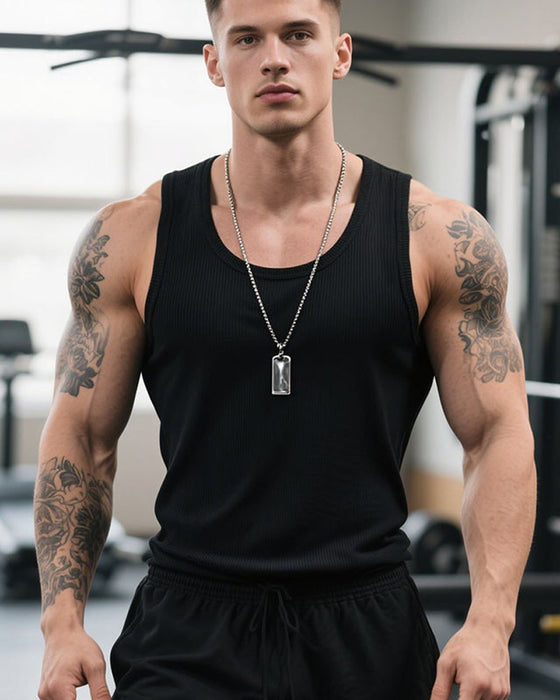 Linne Herr Bomull Fitness