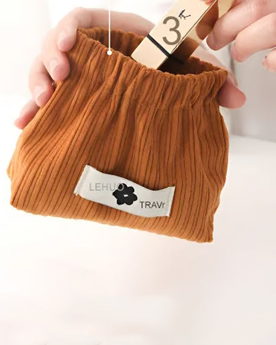 Corduroy Elastisk Hårsnodd Organizer