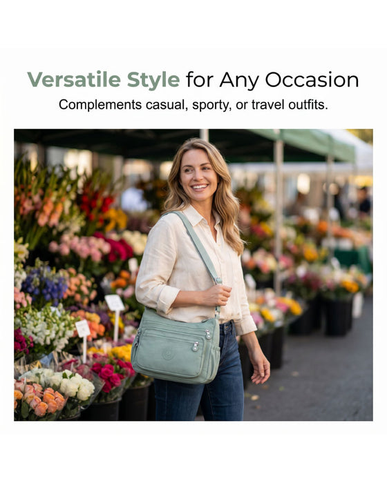 ⌛ Tidsbegränsat Erbjudande – Lätt Vattenavvisande Crossbody Väska 👜
