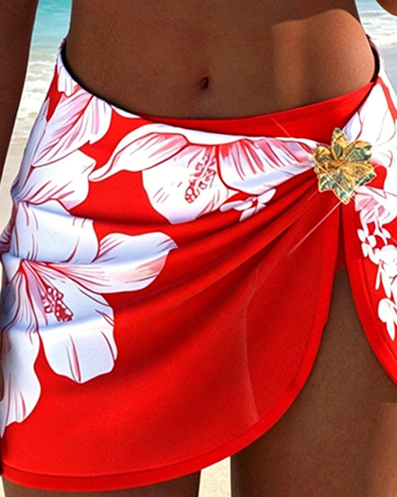 Bikini Hibiskus Blomma Kjolstil