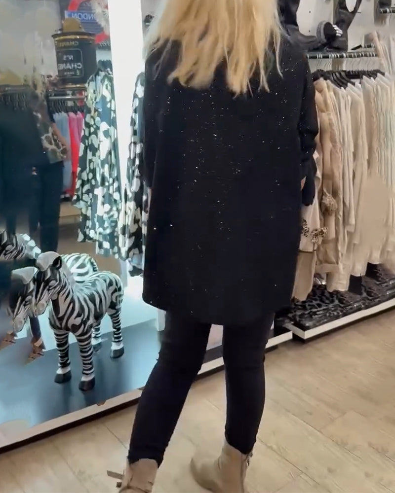 Skjorta Krage Ficka Patchworktryck