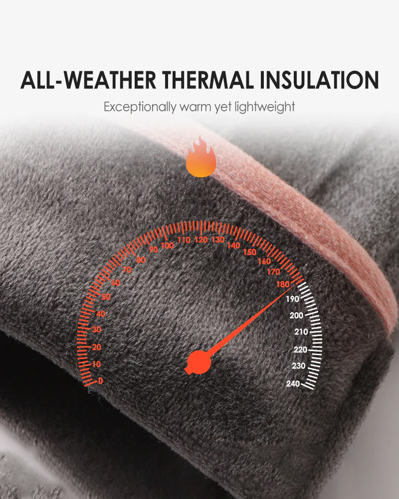 Varma Och Vindtäta Handskar Med Pekskärmsfunktion Och Halkfritt Grepp